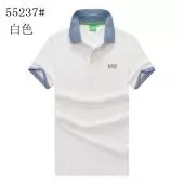 hugo boss t-shirt slim fit pas cher polo lapel short sleeves b55237 white